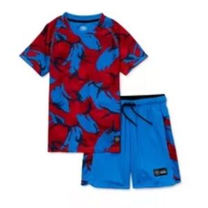 Athletic Works Boys Active Camo Printed T-Shirt & Short Set